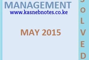 CPA Advanced Financial Management May 2015 Past Paper and Answers