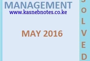 CPA Advanced Financial Management May 2016 Past Paper and Answers