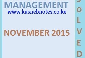 Advanced Financial Management November 2015 Past Paper and Answers