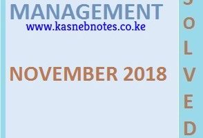 Advanced Financial Management November 2018 Past Paper and Answers