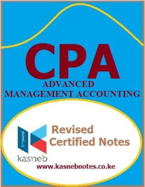 Advanced Management Accounting CPA Advanced level