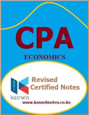 Economics Study text notes CPA Foundation level