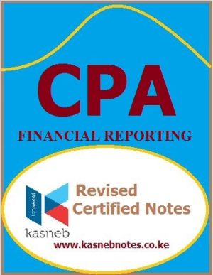 Financial Reporting notes CPA Intermediate level notes