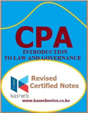 Introduction to Law and Governance Study text notes