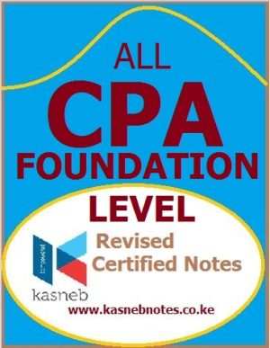 All cpa foundation level notes