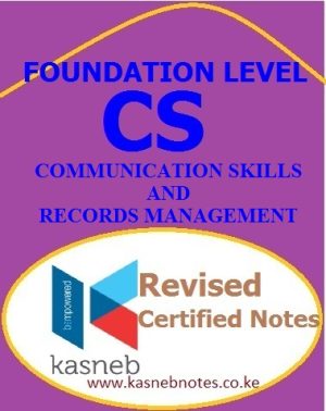 Communication Skills and Records Management pdf notes
