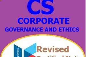 Corporate Governance and Ethics PDF NOTES