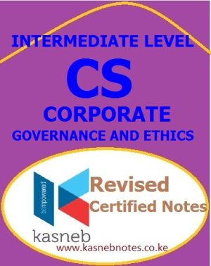 Corporate Governance and Ethics PDF NOTES
