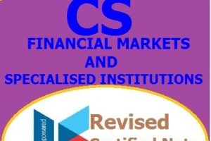 Financial Markets and Specialised Institutions Pdf Notes