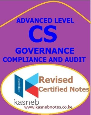 Governance Compliance and Audit CS pdf notes