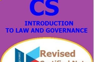 Introduction to Law and Governance PDF notes