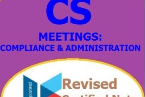 Meetings Compliance and Administration pdf notes