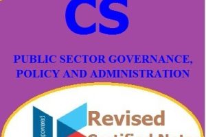 Public Sector Governance, Policy and Administration pdf notes