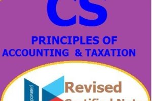 Principles of Accounting and Taxation Pdf notes KASNEB CS