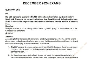December 2024 Advanced Financial Reporting and Analysis Answers