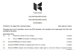Download August 2024 Economics Past Paper answers in Pdf form