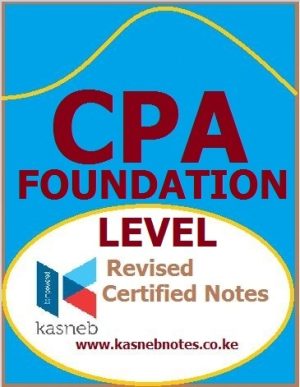 - CPA notes Foundation Level