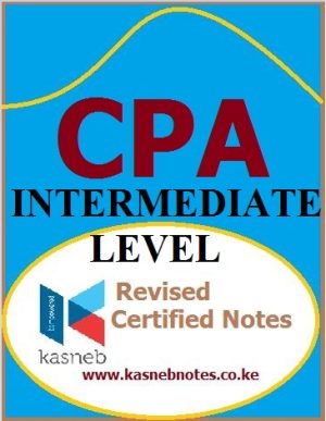 - CPA notes Intermediate Level