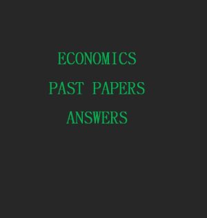 ECONOMICS ANSWERS