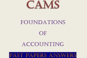 Foundations of Accounting Past Papers with Answers