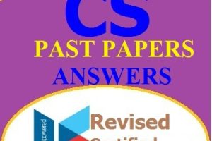 CS Past Papers Answers