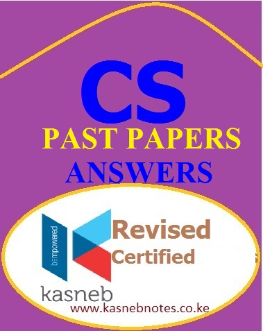 KASNEB CS Past Papers Answers