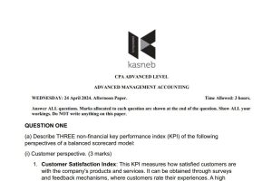 April 2024 Advanced Management Accounting Pdf Past Paper Answers