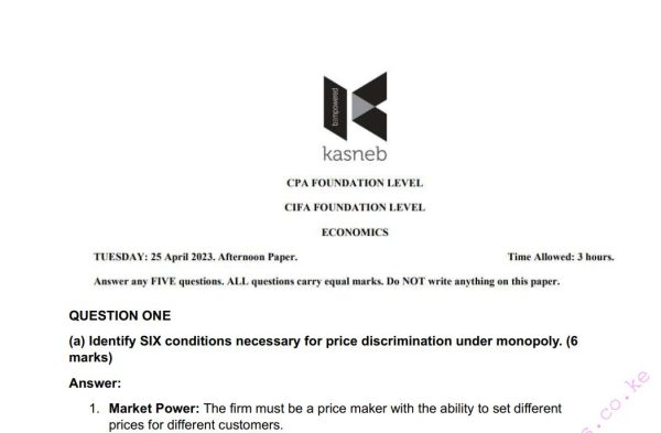 April 2023 cpa economics Answers