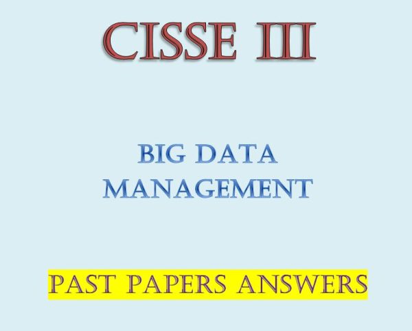 BDM Past Paper Answers