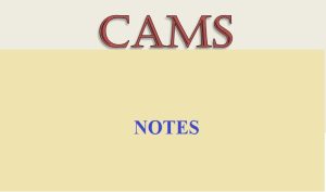 CAMS notes