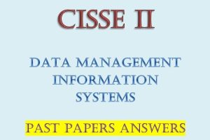 Data Management Information Systems Past Papers answers
