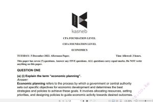 December 2023 CPA Economics Answers