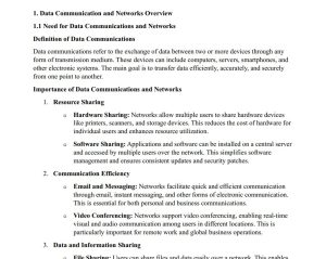 Networking and Data Communication Pdf notes.