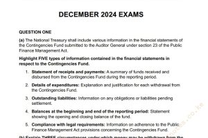 December 2024 Advanced Public Financial Management Past papers with answers
