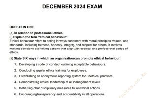 Download December 2024 Introduction to Law and Governance Past Paper answers in Pdf form