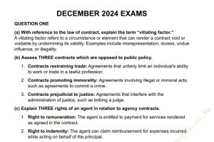 December 2024 Regulations of Financial Markets Past Papers with Answers CIFA