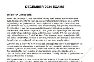 December 2024 Strategic Management Past Paper Answers