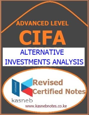 ALTERNATIVE INVESTMENTS ANALYSIS NOTES