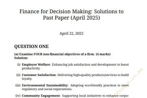 FDM April 2025 Answers