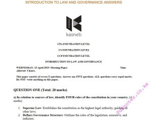 LG APRIL 2025 ANSWERS