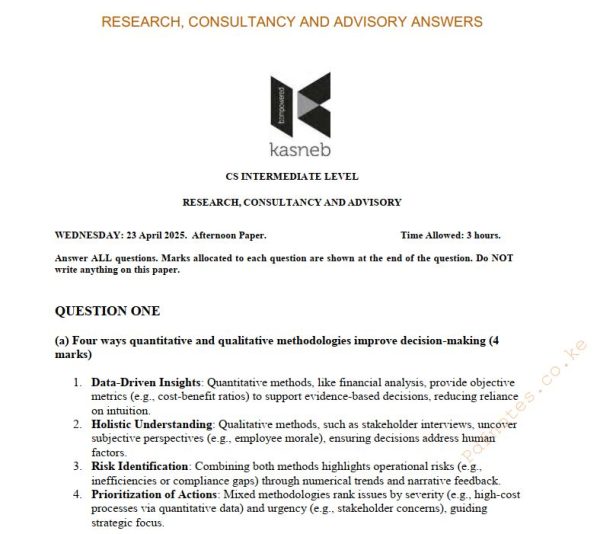 RCA April 2025 Answers