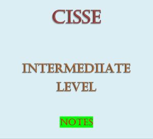 CISSE Intermediate Level notes