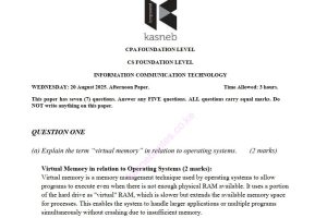 ICT August 2025 ANSWERS