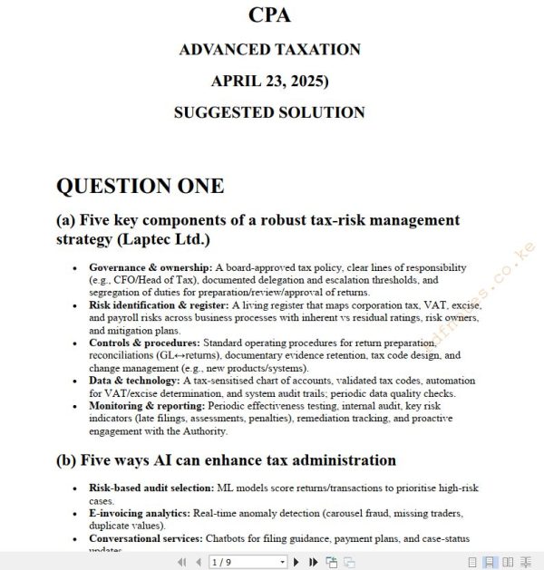 Download April 2025 Advanced Taxation Answers in Pdf Form