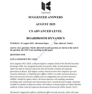 BD August 2025 Answers