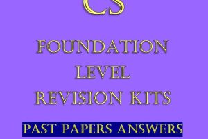 CS Foundation Level Answers