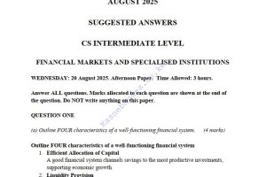 FMSI August 2025 Answers