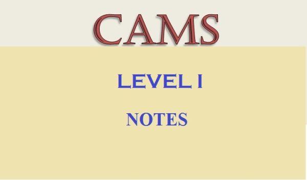 CAMS Level 1 notes