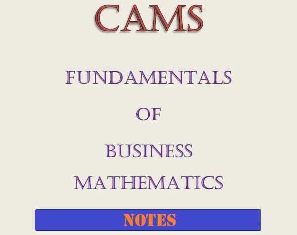 Fundamentals of Business Mathematics