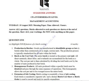 MA AUGUST 2025 Answers